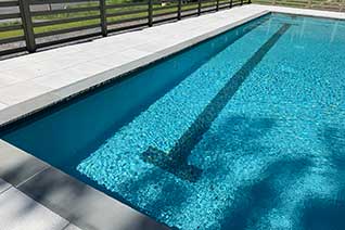 Gunite swimming pool with bluestone coping in Catskill Ny.